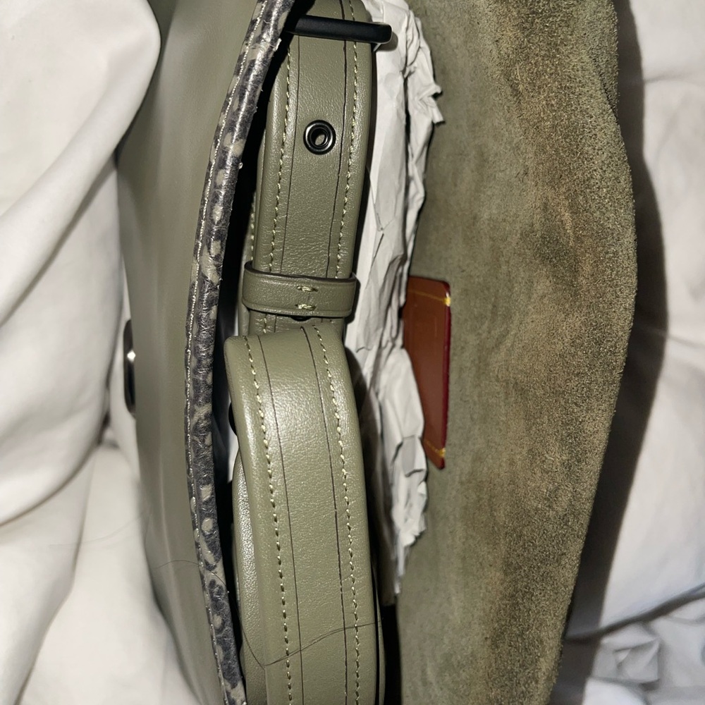 SOLD OUT RARE Coach Tabby Soft Leather With Snakeskin Detail Shoulder Bag - Picture 7 of 12
